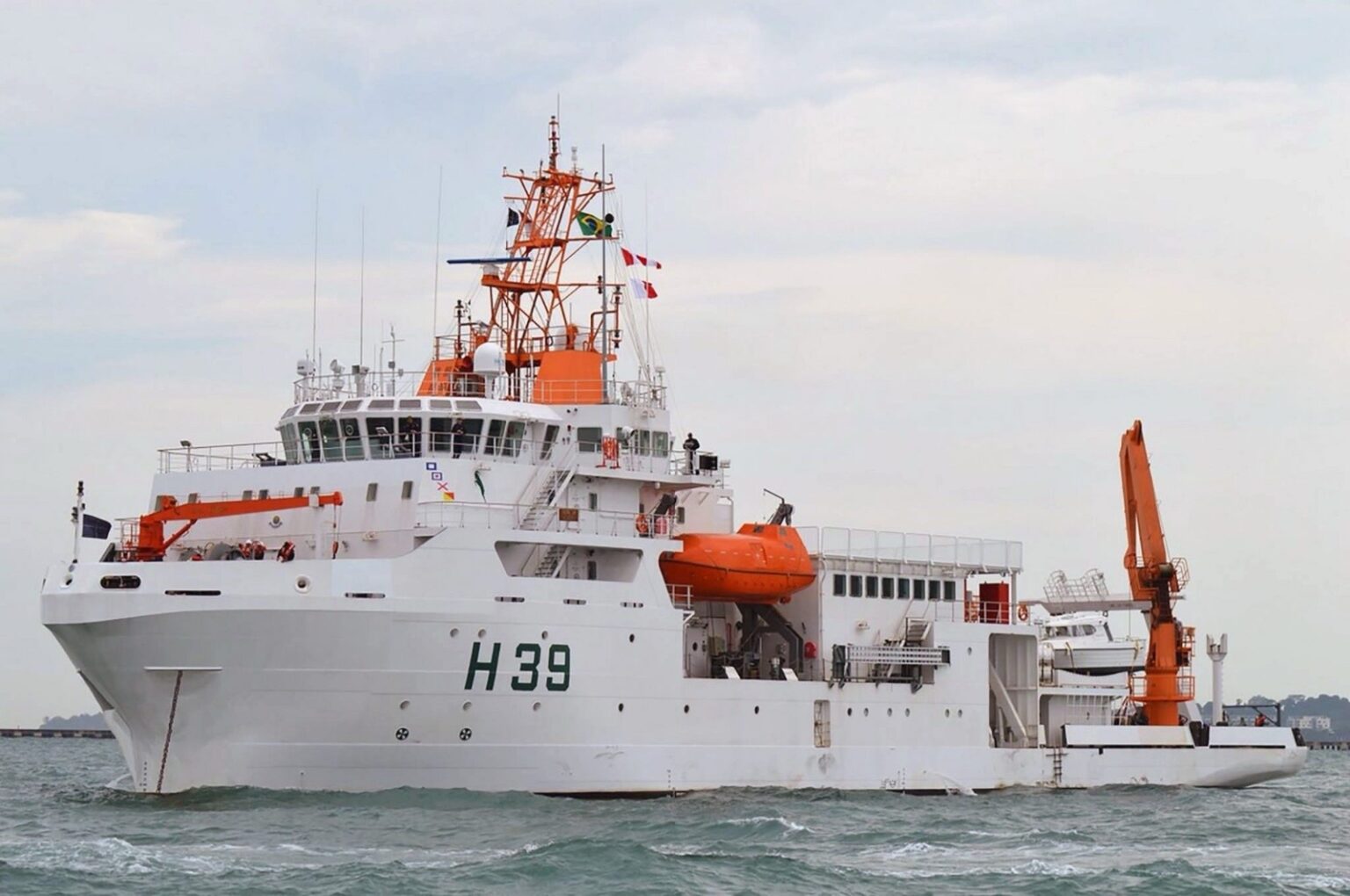 Porto de Maceió recebe Navio de Pesquisa Hidroceanográfico ‘Vital de Oliveira’, aberto à visitação pública neste sábado (14)