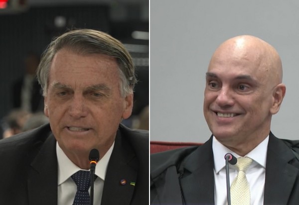 Bolsonaro brinca, convida Moraes para ser seu vice e escuta: ‘Eu declino’