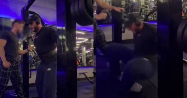 Jovem quebra pernas e desloca pé durante agachamento com 140 kg