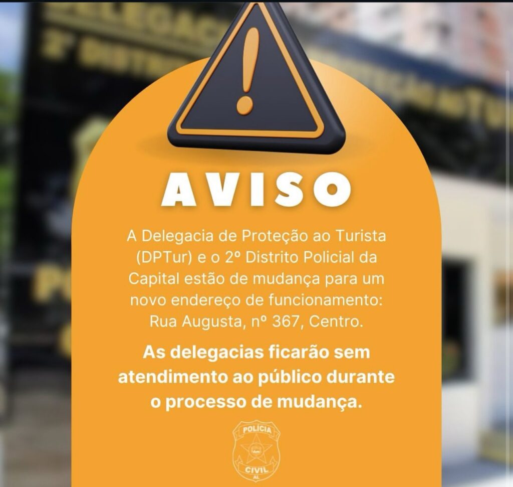 A Polícia Civil de Alagoas informa