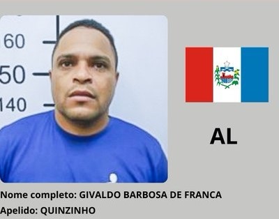 Polícia Civil prende líder do Comando Vermelho, um dos mais procurados de Alagoas