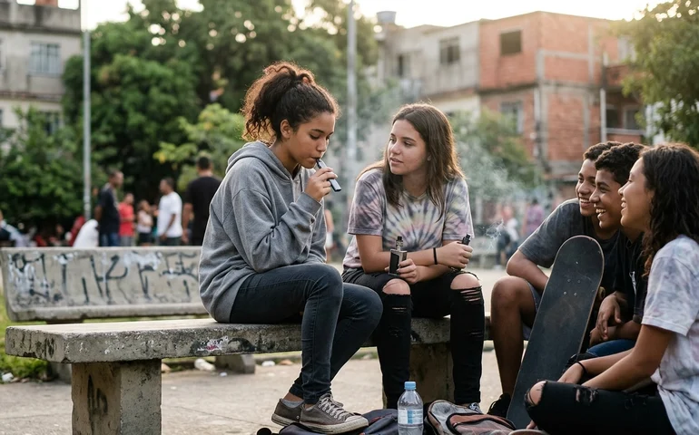 MENINAS PASSAM A USAR MAIS CIGARRO ELETRÔNICO COM ALTA NO CONSUMO ENTRE ADOLESCENTES