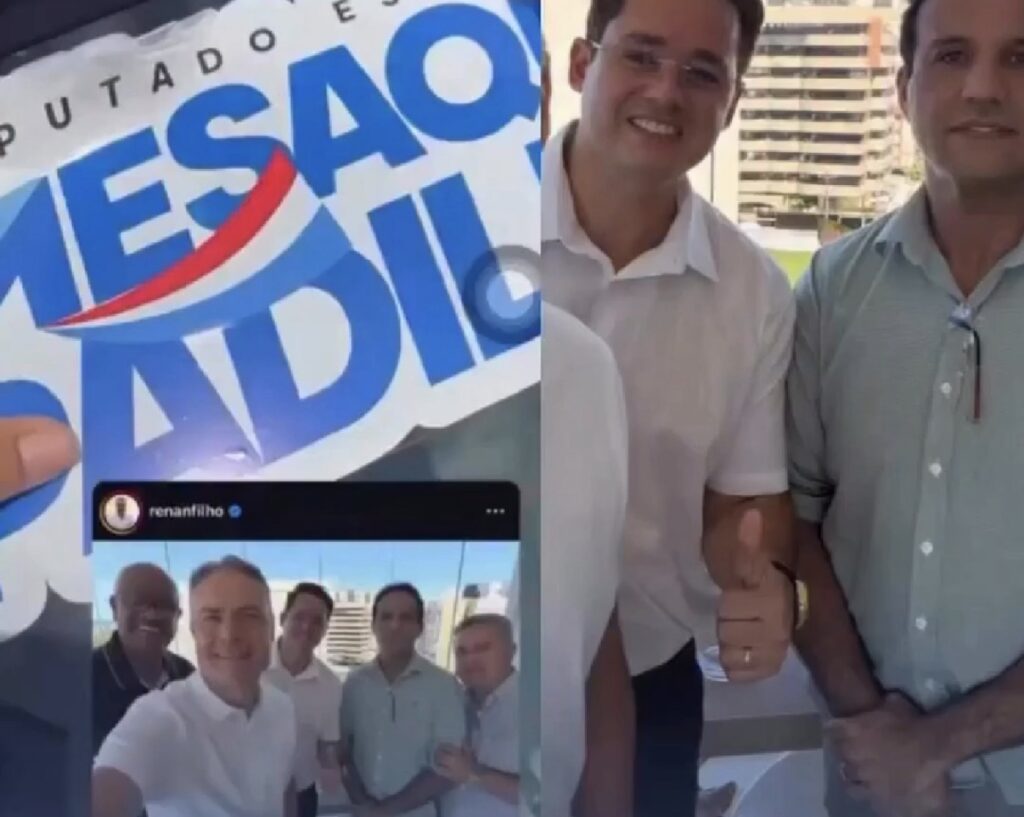 APÓS’ MESAQUE PADILHA E GUNNAR NUNES DECLARAREM APOIO A RENAN FILHO, MOTORISTA ARRANCA ADESIVO DO CARRO