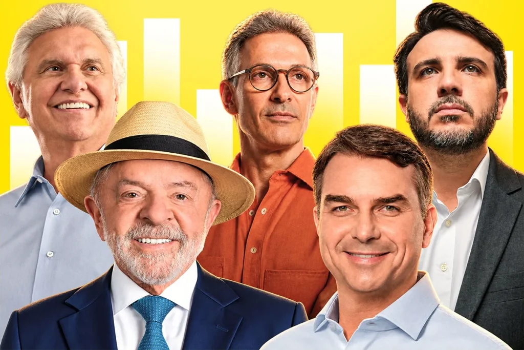 DATAFOLHA: LULA TEM 39% NO 1°TURNO; FLÁVIO, 33%; CAIADO, 5%;RENAN, 4%; ZEMA, 4%
