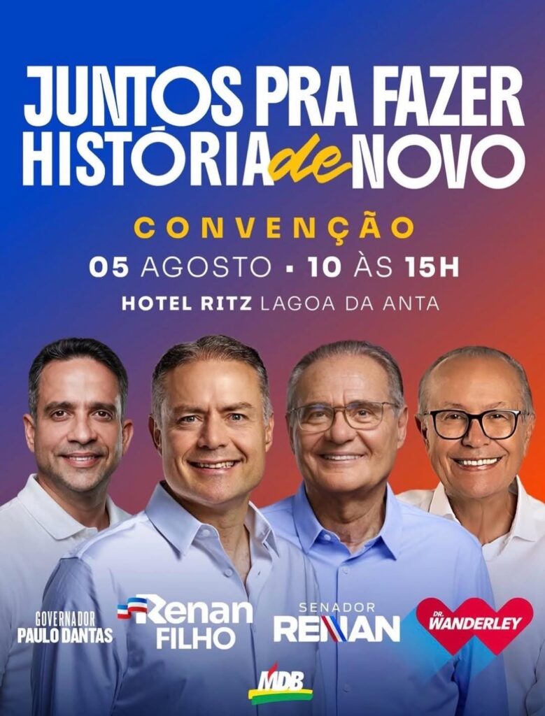Essa semana: PL, MDB e PSDB realizam suas convenções partidárias em Maceió