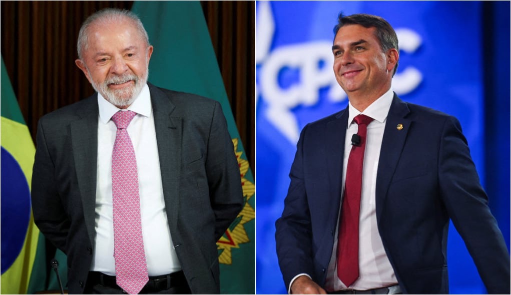 Lula tem 41% contra 35% de Flávio Bolsonaro no 1° turno, diz PoderData/Aya