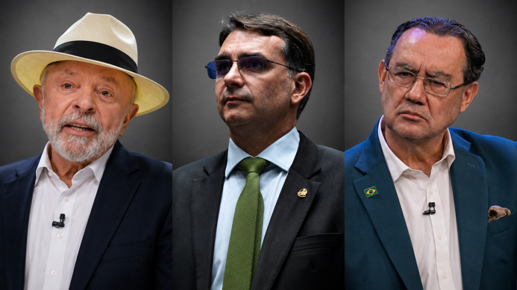 Atlas/Intel: Lula tem 43,4% dos votos, Flávio tem 33,7%; Cury e Renan empatam em terceiro