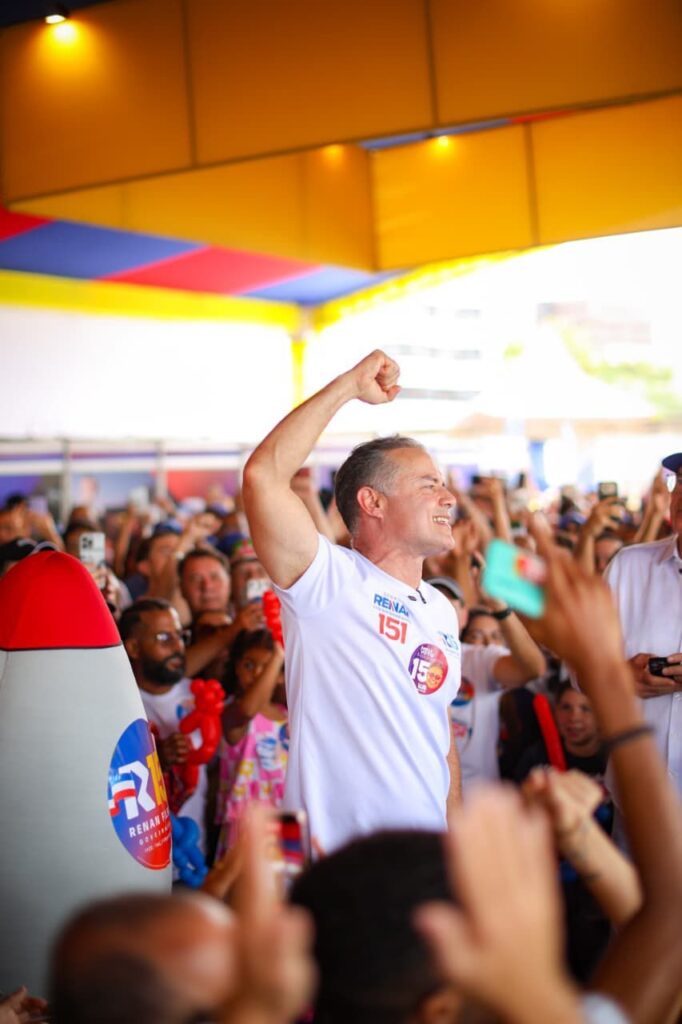 Renan Filho lidera intenções de voto para o governo com 41,25%, diz pesquisa Falpe