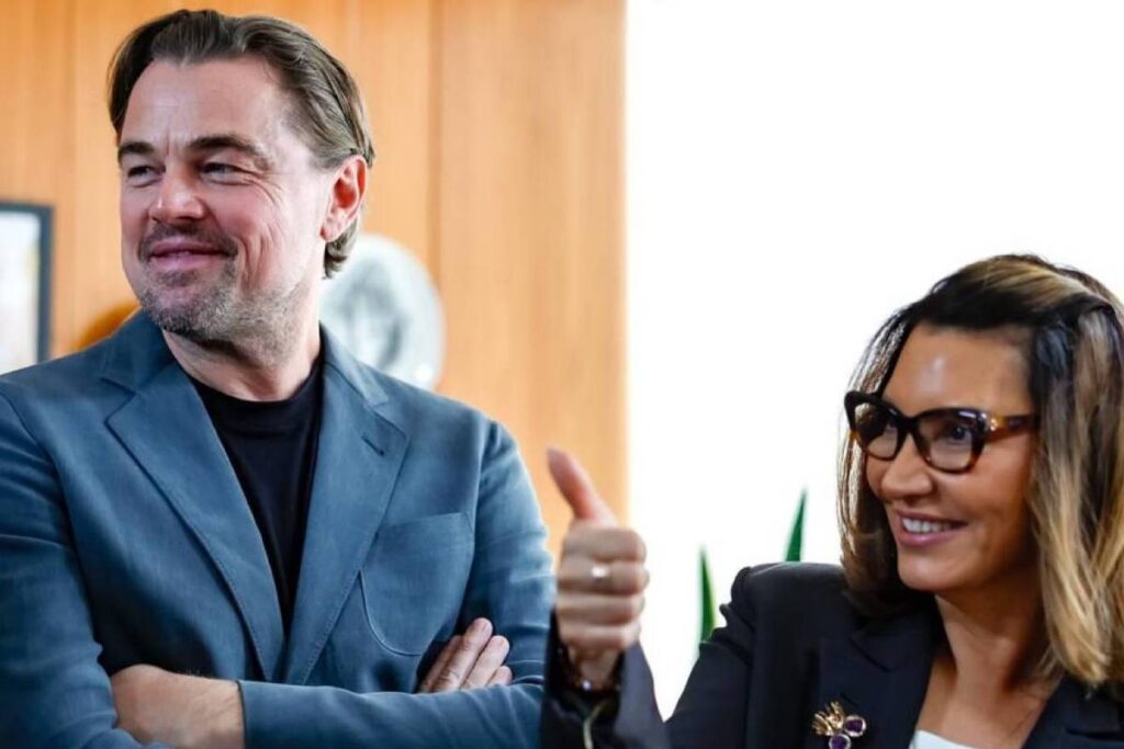 JANJA PUBLICA FOTO COM LEONARDO DICAPRIO APÓS REUNIÃO EM BRASILIA