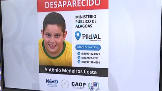 MENINO DE 10 ANOS DESAPARECE APÓS SER LEVADO PELO PAI EM COLÔNIA LEOPOLDINA